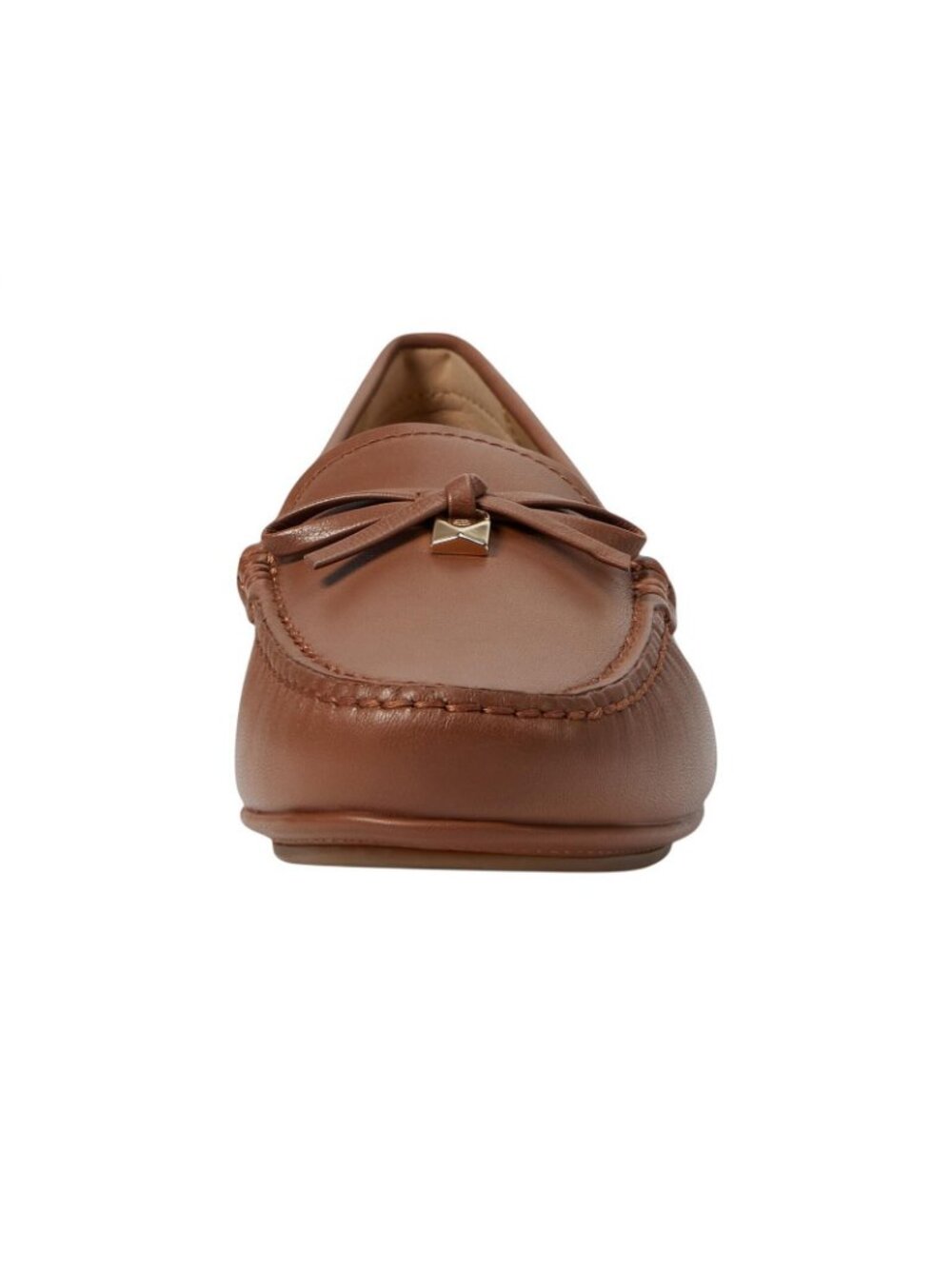 NWT Michael Michael Kors Juliette Leather Moccasins Loafers Luggage Brown 6.5M - Picture 6 of 16